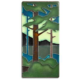 4x8 Summer Pine Landscape Tile, Vertical