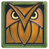 Green Oak Owl Tile