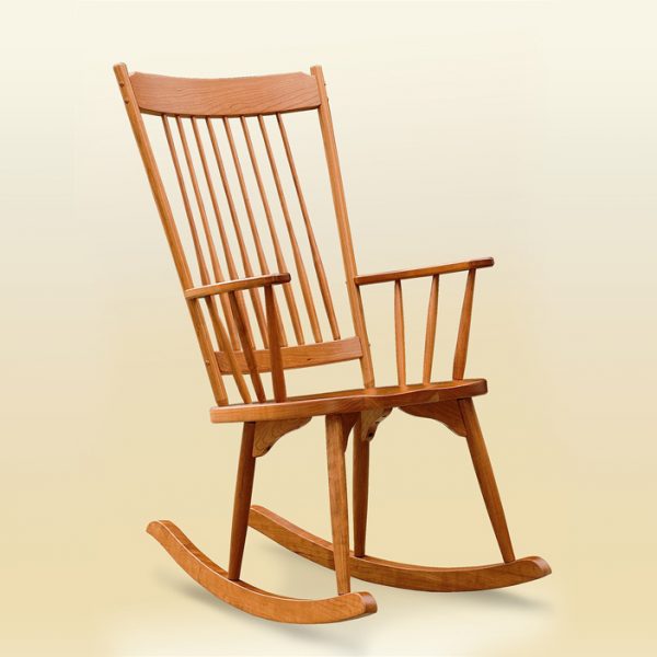 Floating Spalted Maple Rocker - Sawbridge Studios