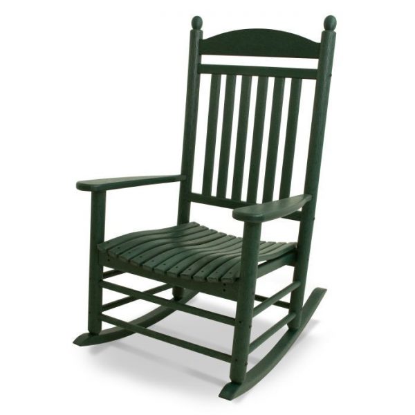 forest green rocking chair