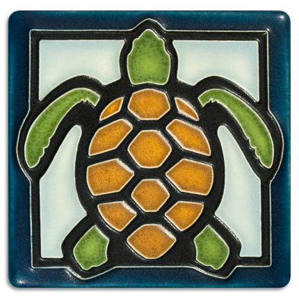 Light Blue Turtle Tile