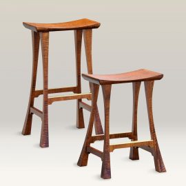 Legacy Stools in Tiger Maple