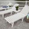 Nautical Chaise and Side Table Set
