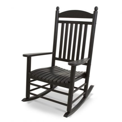 Polywood Jefferson Rocking Chair in Black