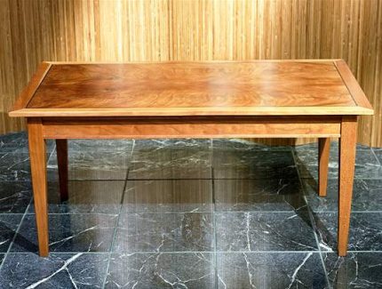 Rectangular Exotic Wood Coffee Table