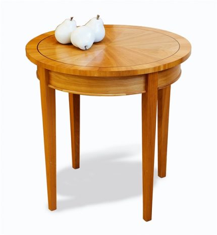 24" Cherry Round Side Table