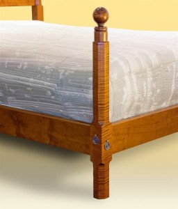 Cannonball Bed Post Detail