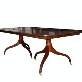 Reversed Double Pedestal Dining Table