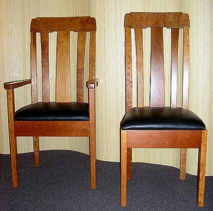 California Arts & Crafts Bungalow Dining Chairs
