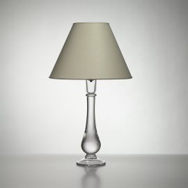 Pomfret Lamp with Linen Shade