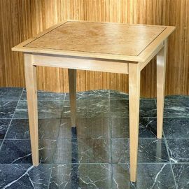 Square Exotic Wood Side Table