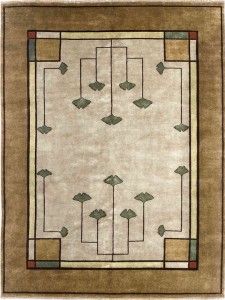 The Ginkgo Rug with Oatmeal Ground