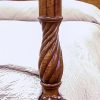 Carved Pencil Post Bed detail