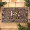 Antique Copper Address Plaque