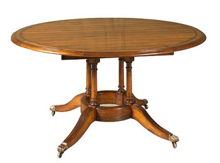Four Column Round Dining Table