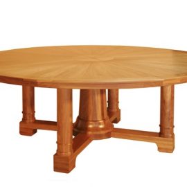 Five Pedestal Dining Table