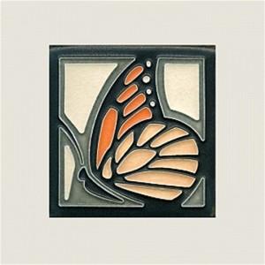 Tangerine Butterfly Tile