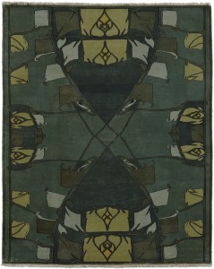 The Wiltshire Rug in Green