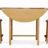 Drop Leaf Bistro Table Side View