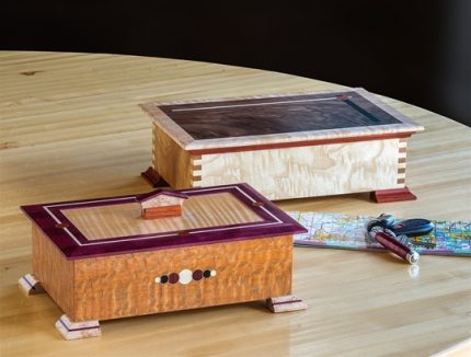 Marquetry Keepsake Boxes (Axis and Dots & Dash Boxes)