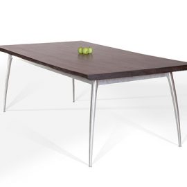 Walnut and Steel Table