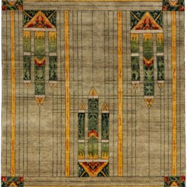 The Stained Glass Rug in Green