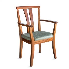 High Back Asian Arm Chair front
