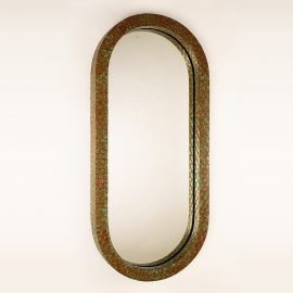 Oval Copper Mirror