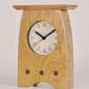Arts and Crafts Clock in Cherry Curved