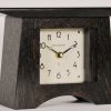 Craftsman Mantel Clock in Slate Stained Oak