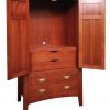 Prairie Armoire with drawers open