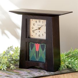 Schlabaugh & Motawi Arts & Crafts 4x4 Tile Clock