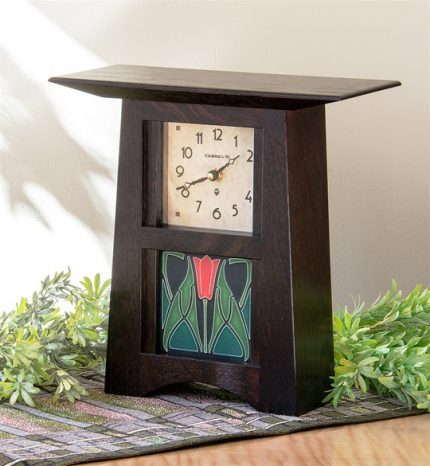 Schlabaugh & Motawi Arts & Crafts 4x4 Tile Clock