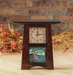 Arts & Crafts 4x4 Tile Clock