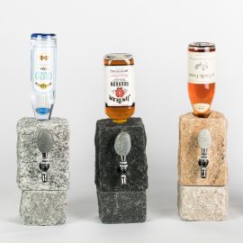 Stone Drink Dispensers with Short Stands