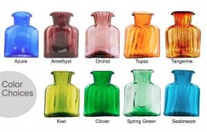 Colorful Water Bottles Color Choices