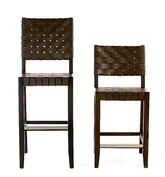 River Woven Barstools front