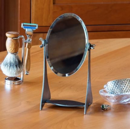 Iron Adjustable Table Mirror