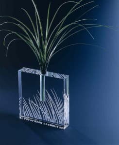 Medium Grass Square Bud Vase