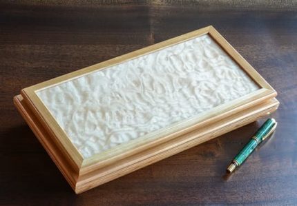 Low Quilted Maple Jewelry Box