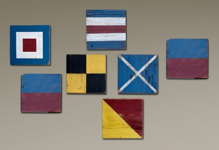 Navy Signal Flags that spell 'Welcome'