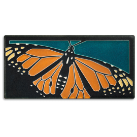 Monarch Butterfly Tile Turquoise