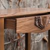 Sculpted Medallion Console Table drawer