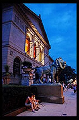 Art Institute of Chicago Under the Lions