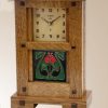 Greene & Greene 4x4 Tile Mantel Clock