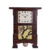 Greene & Greene 6x6 Tile Pendulum Clock in Craftsman Oak