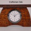 Low Mini Clock in Craftsman Oak