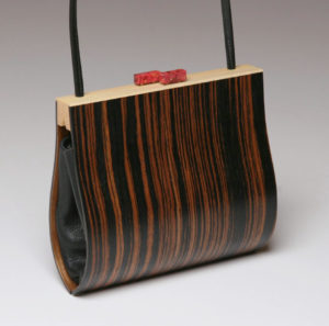 Myrica Ebony Wood Handbag