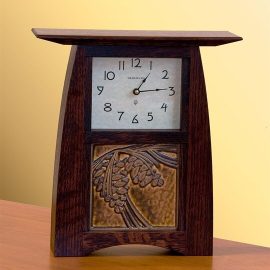 Schlabaugh & Motawi Arts & Crafts 6x6 Tile Clock