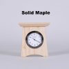 Square Mini Clock in Maple